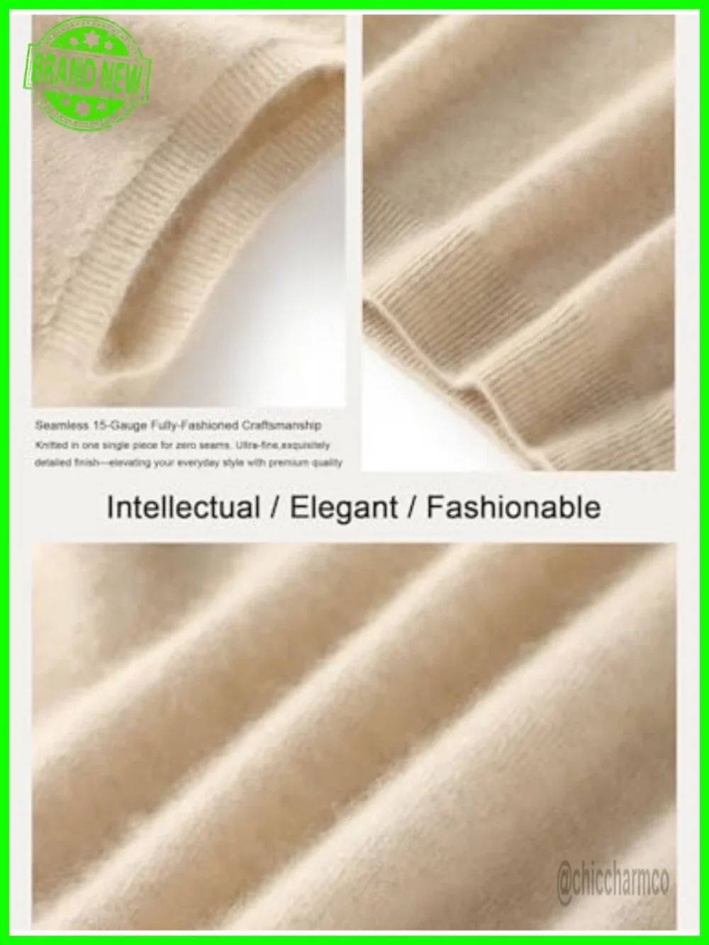 Wool Knit Sweater Vest Crewneck Sleeveless Pullover